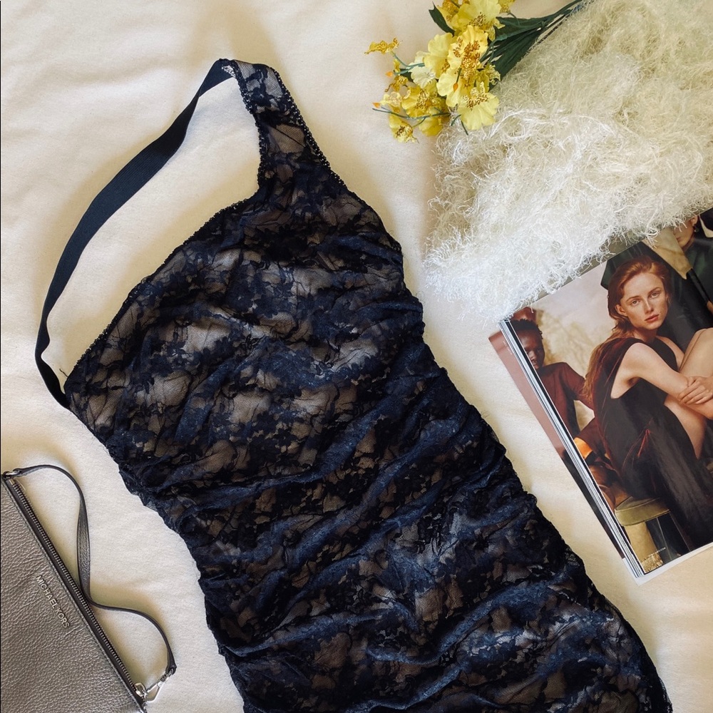 Black Lace bodycon dress